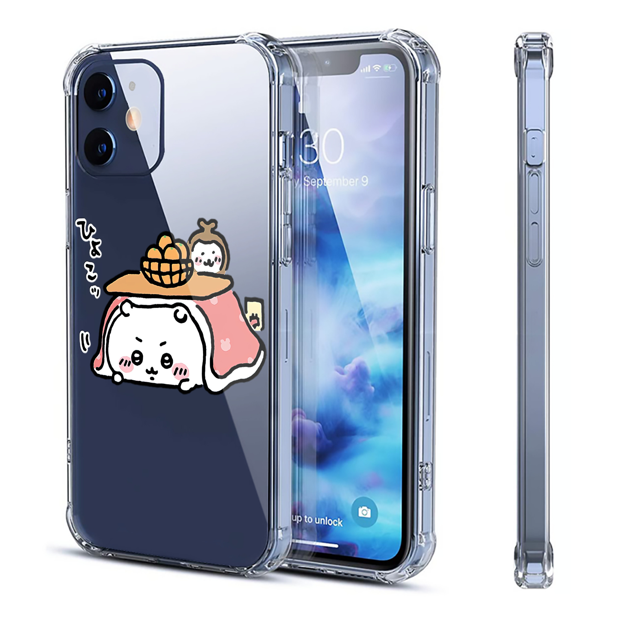 （画像用） ちいかわ ちいかわ Chii-kawa chiikawa 【iPhone 12シリーズ対応】透明スマホケース（クリアソフトケース）